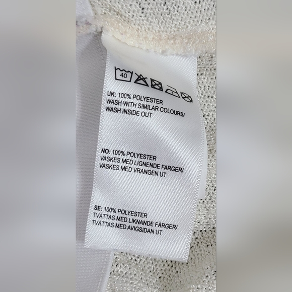 BIKBOK Cream Sweater With Bell Sleeve and Elastic Waist Bell Bottom Size Small - Picture 7 of 9